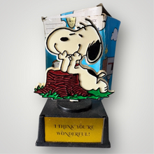 Vintage Snoopy You Are Wonderful Statue Trophy