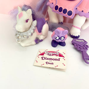 1980s Keypers Diamond Pony Set