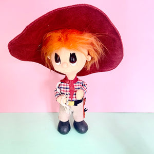 Vintage kitsch Cowboy Figure Doll