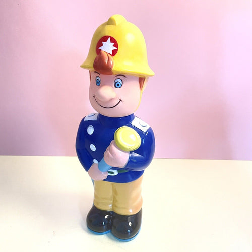 vintage Fireman Sam Bubble Bath Bottle