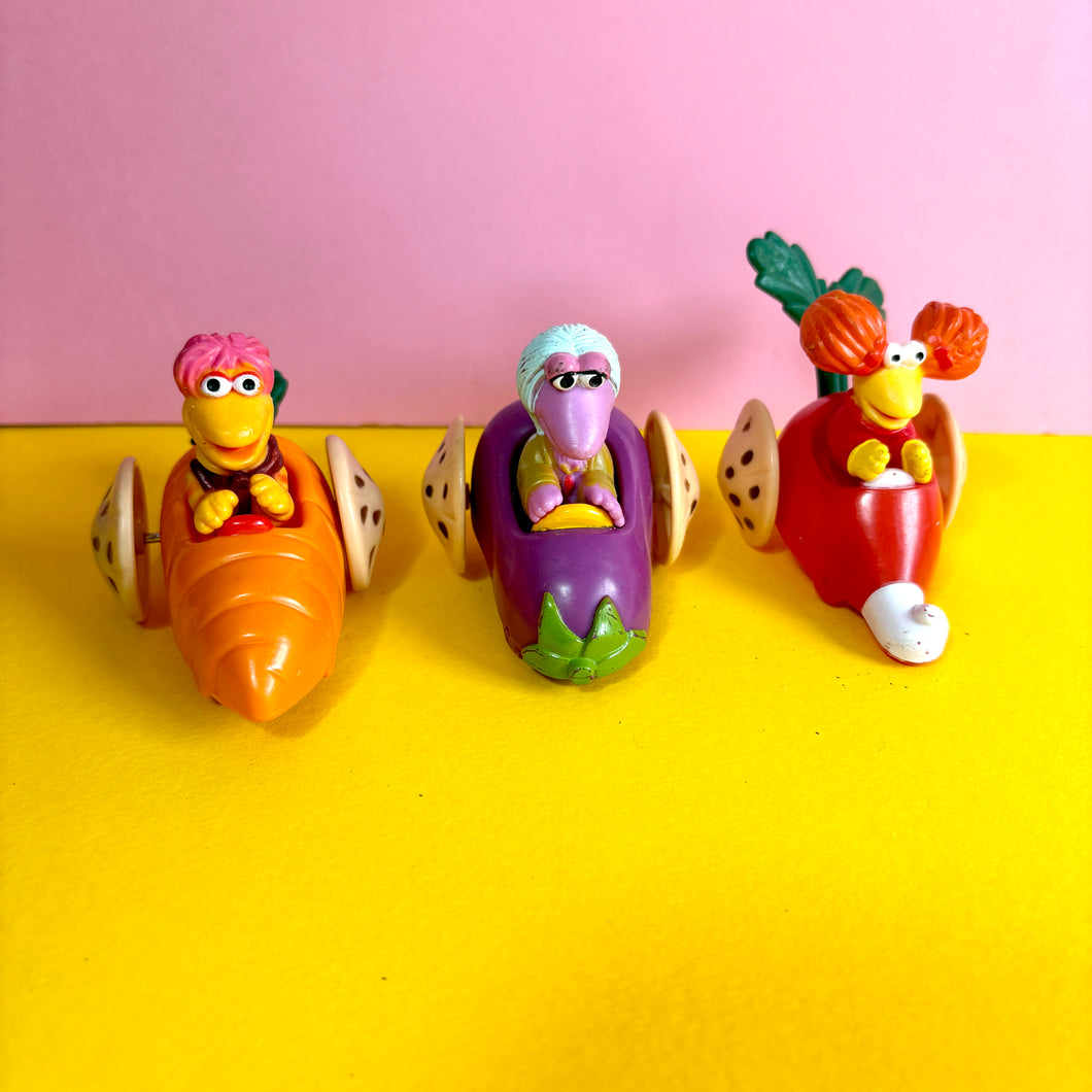 Vintage Fraggle Rock Vegetable Cars