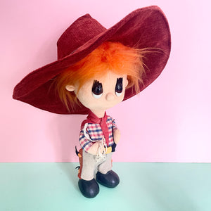 Vintage kitsch Cowboy Figure Doll