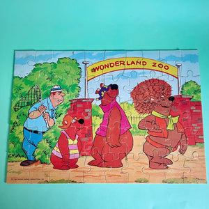 Vintage Hair Bear Bunch Jigsaw Zoo 50 pc