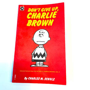 Vintage Snoopy Book Don't Give Up Charlie Brown