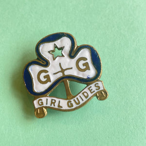 Vintage Girl Guides Cadet Rangers Trefoil Promise Enrolment badge