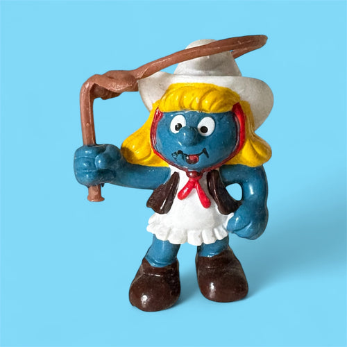 Vintage Cowgirl Smurfette