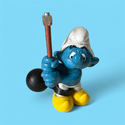 Vintage Chain Gang Super Smurf 40213