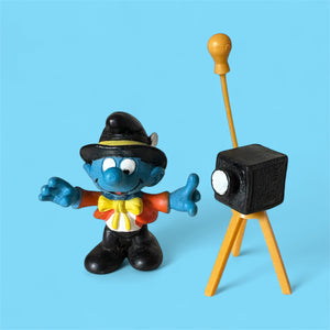 Vintage Photographer Super Smurf 40217 with Camera