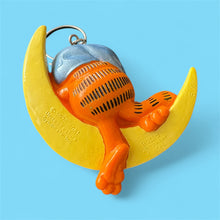 Vintage Garfield On the Moon Vinyl Figure Keyring