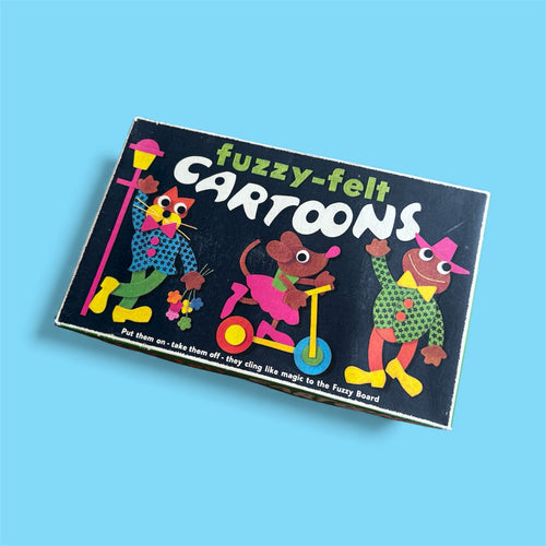 Vintage Fuzzy Felt Cartoons