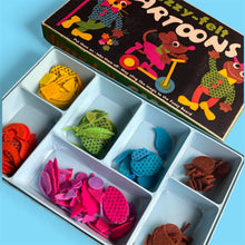 Vintage Fuzzy Felt Cartoons