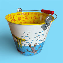 1990s Curious George Metal Bucket