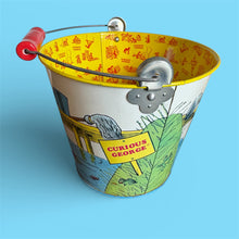 1990s Curious George Metal Bucket
