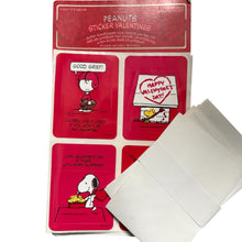 Vintage Snoopy Valentine Stickers set