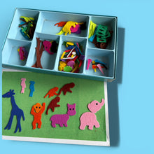 Vintage Fuzzy Felt Jungle Jamboree