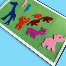 Vintage Fuzzy Felt Jungle Jamboree