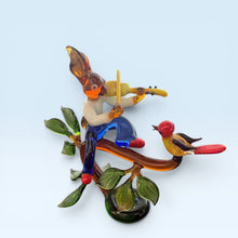 Vintage Murano Glass Rabbit And Bird