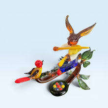 Vintage Murano Glass Rabbit And Bird