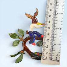 Vintage Murano Glass Rabbit And Bird
