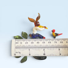 Vintage Murano Glass Rabbit And Bird
