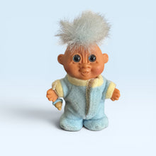 1990s Troll Baby Blue with Bottle