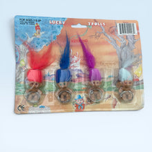 Set of 4 Lucky Troll Keyrings