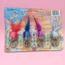 Set of 4 Lucky Troll Keyrings