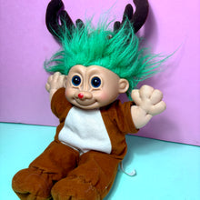1990s Vintage Russ Troll Kidz Xmas Reindeer