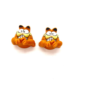 Vintage Garfield Smiling Bow Biters Lace Holders