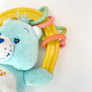 Bedtime Care bear Teething Ring Rattle 2003
