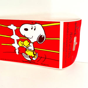 Vintage Snoopy Bumper Sticker Boxing