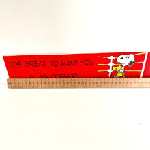 Vintage Snoopy Bumper Sticker Boxing