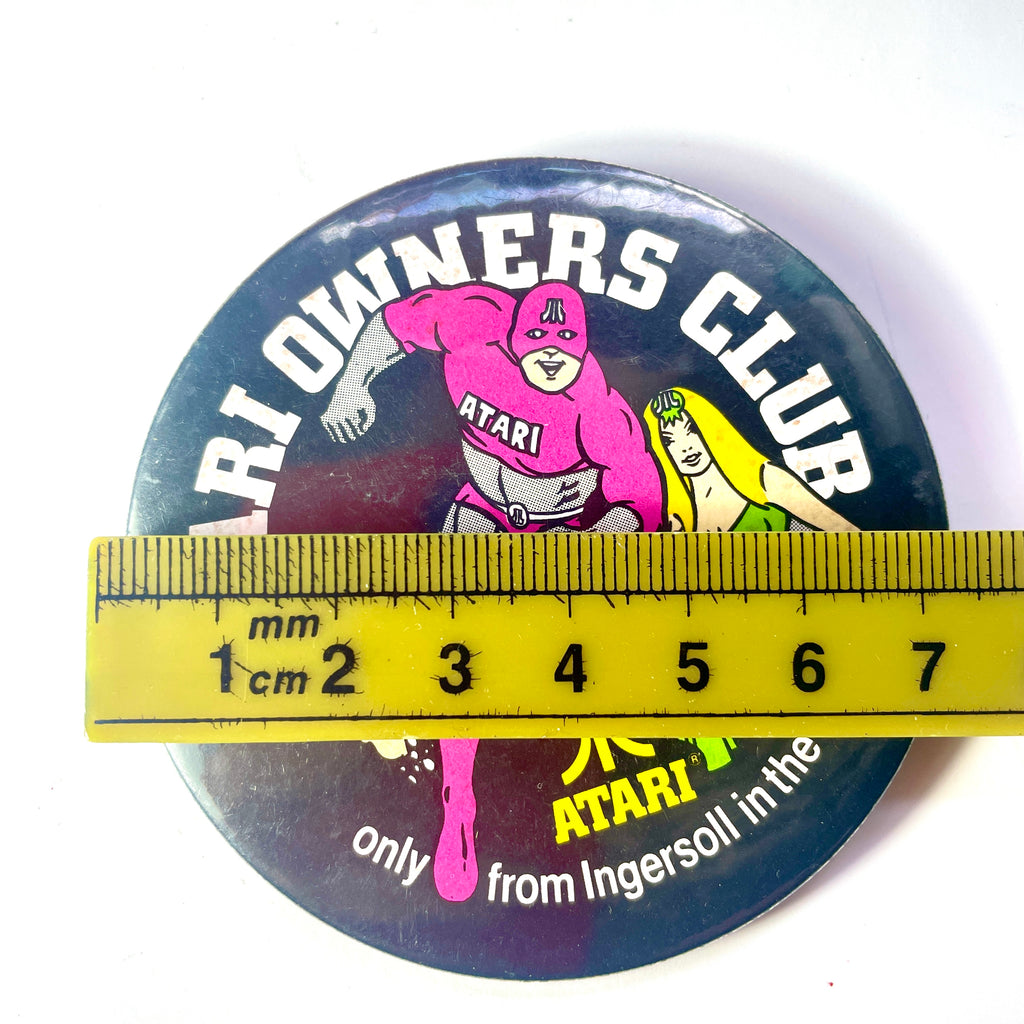 1980s Atari Owners Club Pin Badge – Love From Random