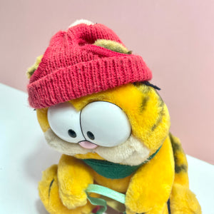 Vintage Garfield On A Snow Sledge Plush