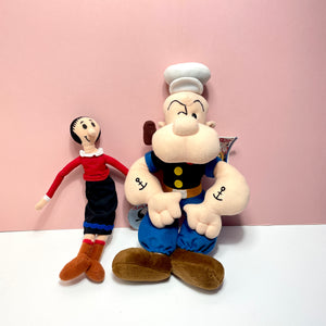 Vintage Popeye And Olive Oyl Plush