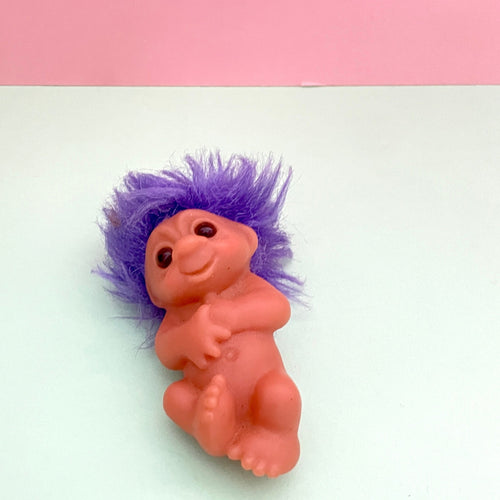 D.A.M Newborn Troll Baby Purple Hair