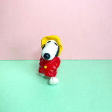 Snoopy In  Raincoat And Hat Vintage Vinyl Figure