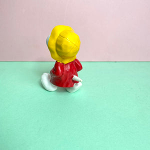 Snoopy In  Raincoat And Hat Vintage Vinyl Figure