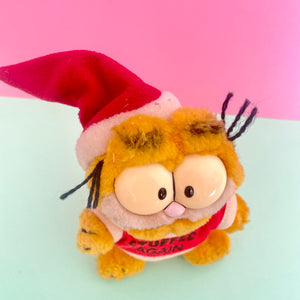 Mini Garfield Santa Plush