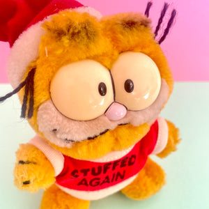 Mini Garfield Santa Plush