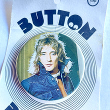 Vintage Rod Stewart Pin Badge