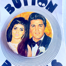 Vintage Elvis And Priscilla Presley Pin Badge