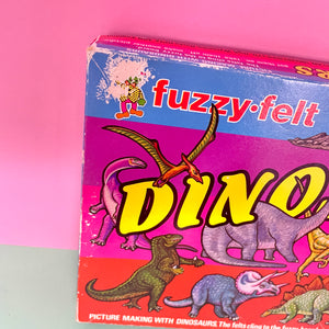 Vintage Fuzzy-Felt Dinosaurs