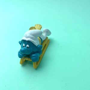 Vintage Bobsled Super Smurf 40201