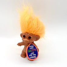 Vintage Wishnik Good Luck Troll Orange Hair