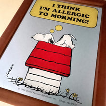 Vintage Snoopy Mirror Allergic To Morning