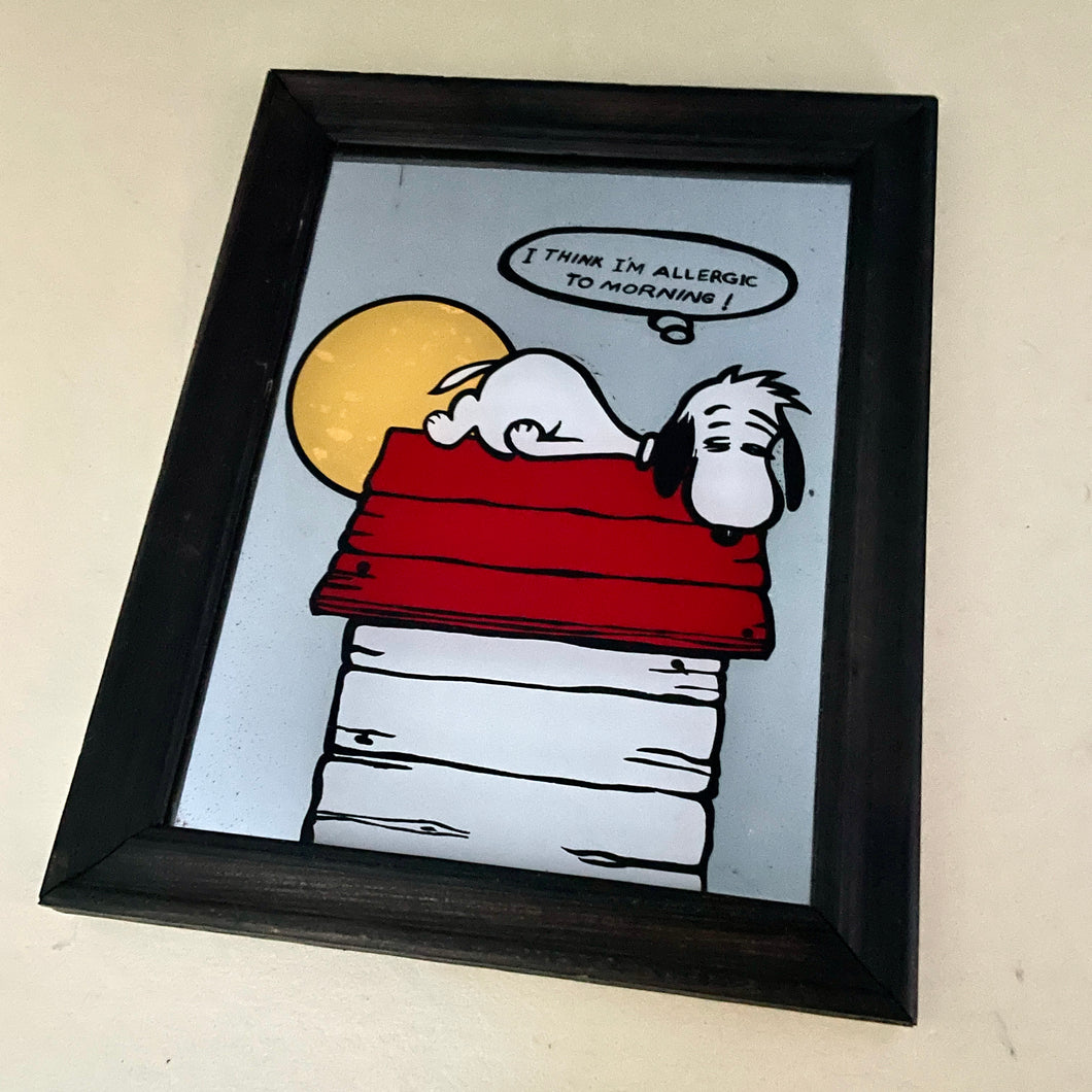 Vintage Snoopy Mirror Small Allergic