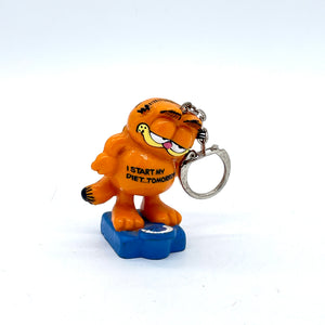 Vintage Garfield Diet Tomorrow Vinyl Keyring